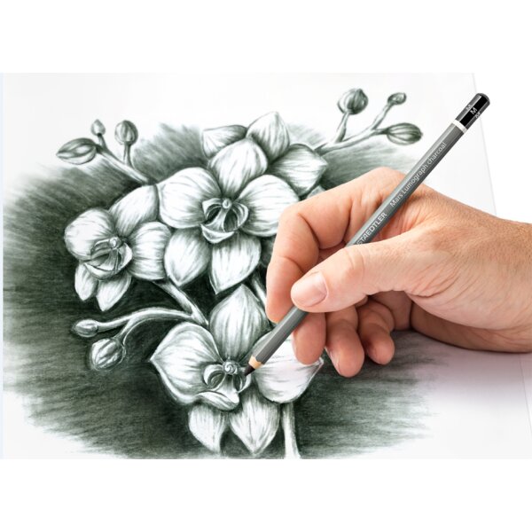 STAEDTLER Crayon au fusain Mars Lumograph charcoal, duret&eacute;:M