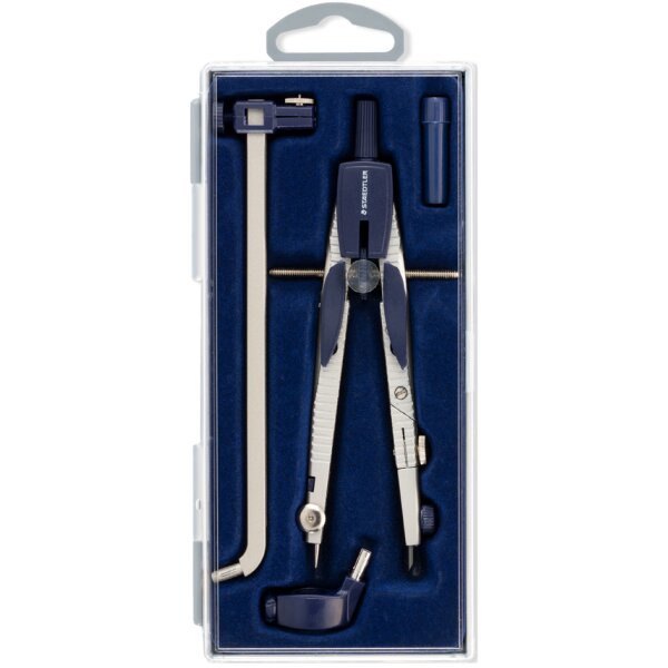 STAEDTLER Compas à réglage rapide 553 02, bouton mécanique
