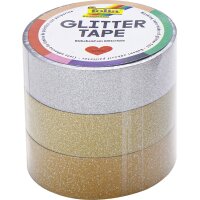 folia Deko-Klebeband "Glitter Tape", rosa pink...