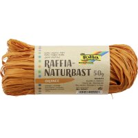 folia Raphia naturel, 50 g, orange