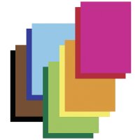 folia Tonpapierblock, DIN A4, 130 g qm, 20 Blatt