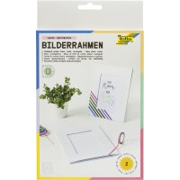 folia Bilderrahmen-Set, aus Pappe, 10 x 15 cm, weiss