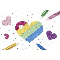 folia Colle pailletée  Glitterglue, 9,5 ml, couleurs