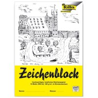 folia Zeichenblock, DIN A3, 120 g qm, 10 Blatt