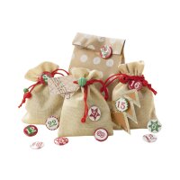 folia Buttons pour calendrier de lAvent, en tôle