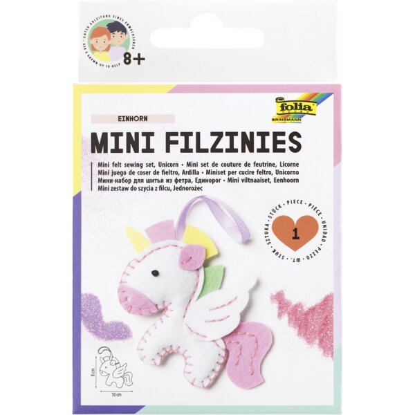 folia Mini kit de couture de feutrine Filzinies 12 pièces