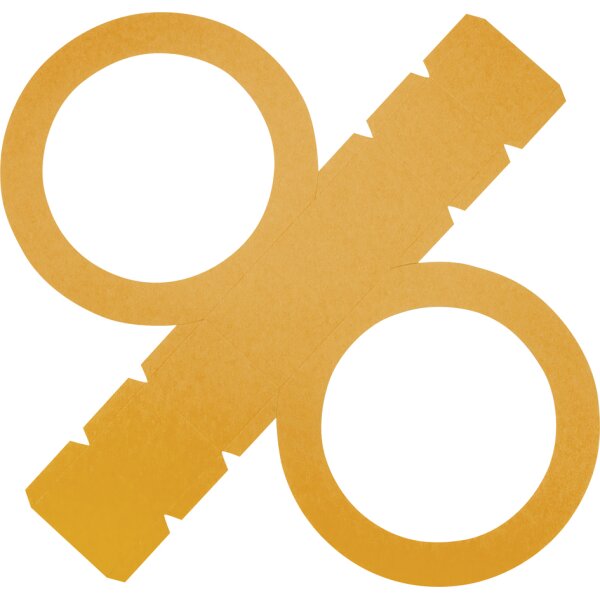 folia Lampion prédécoupé, en papier photo, chocolat