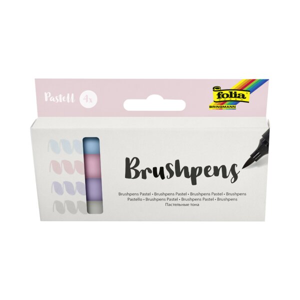 folia Stylo pinceau Brush Pens Basic, kit de 4