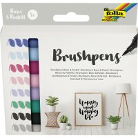 folia Stylo pinceau Brush Pens Pastell, kit de 4