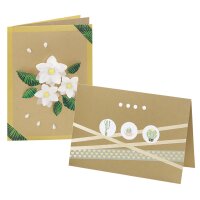 folia Doppelkarten, 105 x 150 mm, 220 g qm, natronbraun