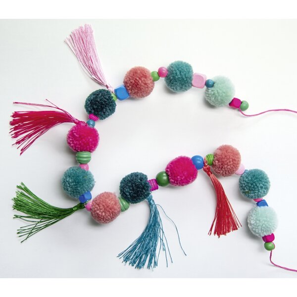 folia Pompon en laine Party, 24 pièces, assorti