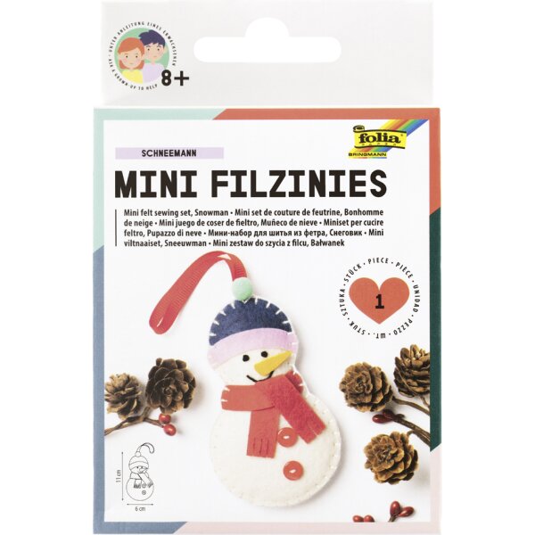 folia Mini Filz-Nähset "Filzinies", 13-teilig, Stern