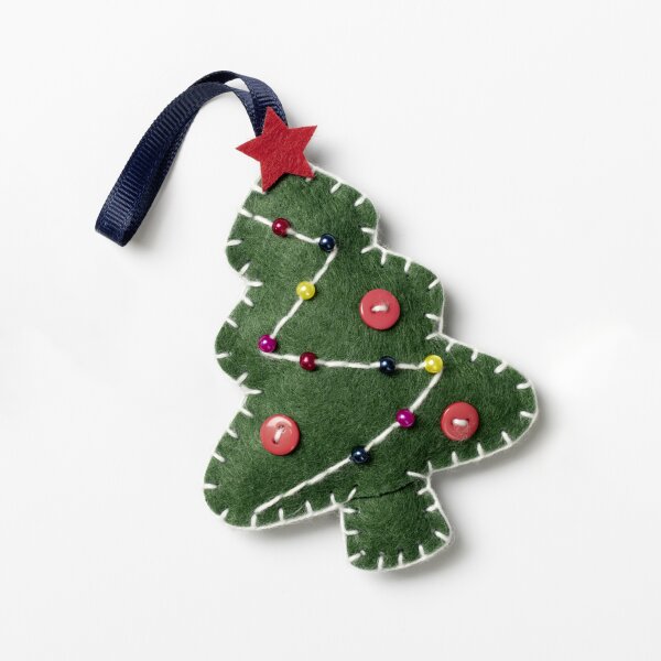 folia Mini Filz-Nähset "Filzinies", 21-teilig, Christbaum