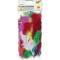 folia Flauschfedern, 100 g, Pastellfarben