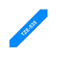 PTOUCH Ruban, laminé blanc/bleu TZe-535 PT-1280VP...