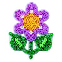 Hama Plaque pour perles petite fleur, blanc