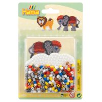 Hama Perles à repasser midi Eléphant/lion,...
