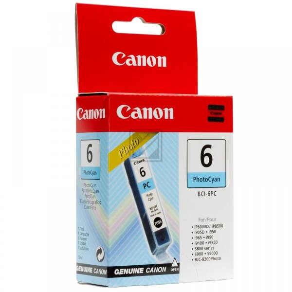 CANON Cartouche dencre photo cyan BCI-6PC S800 280 pages