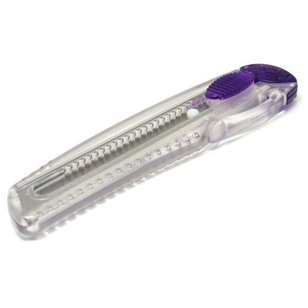 NT Cutter iL-120- P, bo&icirc;tier en plastique, violet-transparen