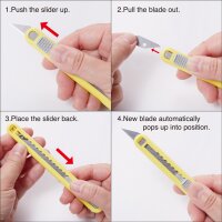 NT Cutter A553P, Kunststoff-Gehäuse, gelb