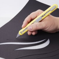 NT Cutter A553P, Kunststoff-Gehäuse, gelb