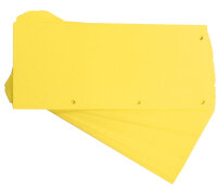 Oxford Intercalaires Duo, en carton, 240 x 105 mm, jaune