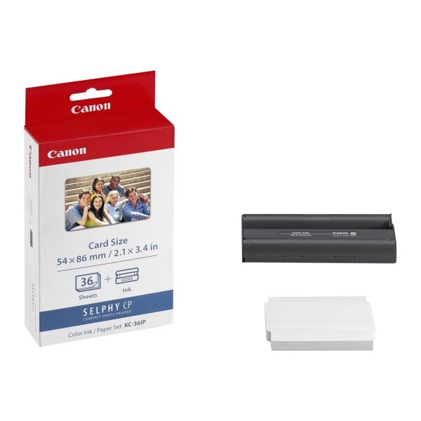 CANON Farbtinte/Papierset 8,6x5,4cm KC36IP CP 100 36 Blatt