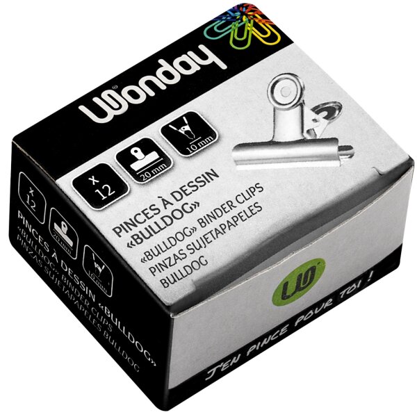 Wonday Briefklemmer aus Metall, Farbe: nickel, Breite: 50 mm