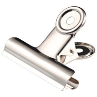 Wonday Briefklemmer aus Metall, Farbe: nickel, Breite: 50 mm