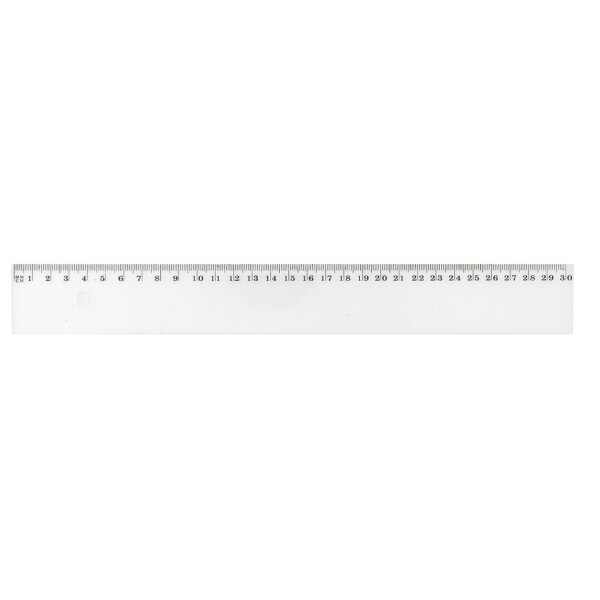 Wonday Flachlineal, 200 mm, aus Kunststoff, transparent