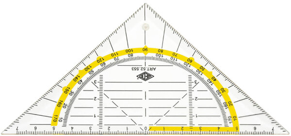 WEDO Geometriedreieck, flexibel, Hypotenuse 160 mm