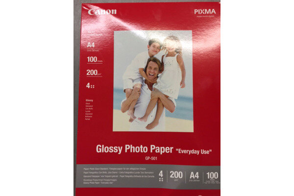 CANON Glossy Photo Paper 200g A4 GP501A4 InkJet, Everyday 100 feuilles
