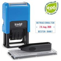 trodat Datumstempel Printy 4.0 4750 Typo Set, blau