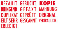 COLOP Textstempel Printer 20 L "GESCANNT", mit Textplatte