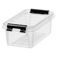 smartstore Aufbewahrungsbox CLASSIC 0,3 L, Clips: schwarz