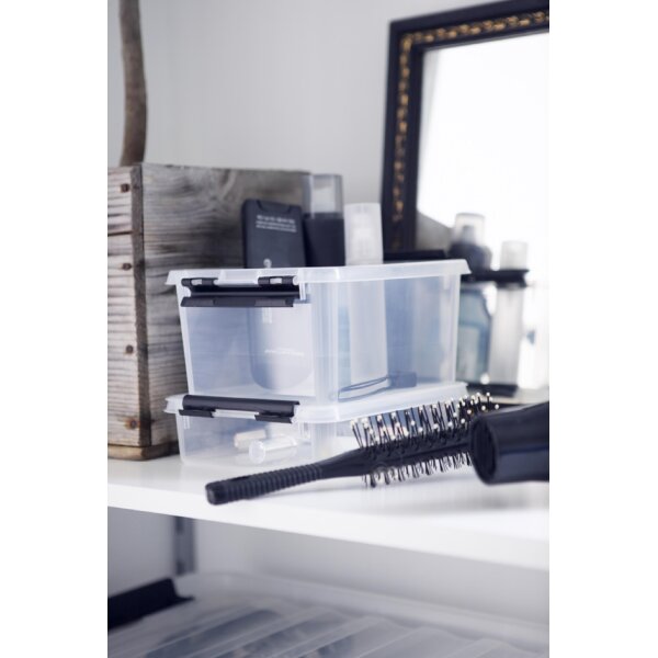 SmartStore Bo&icirc;te de rangement CLASSIC 1 L, clips: noir
