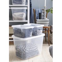 smartstore Aufbewahrungsbox BASIC XL, 60 Liter, transparent