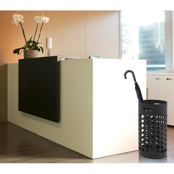 UNiLUX Porte-parapluie SLIM, en plastique, noir