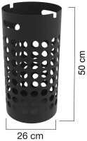 UNiLUX Schirmständer SLIM, aus Kunststoff, schwarz