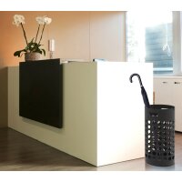 UNiLUX Schirmständer SLIM, aus Kunststoff, grau