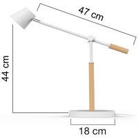 UNiLUX Lampe de bureau à LED VICKY, dimmable,...