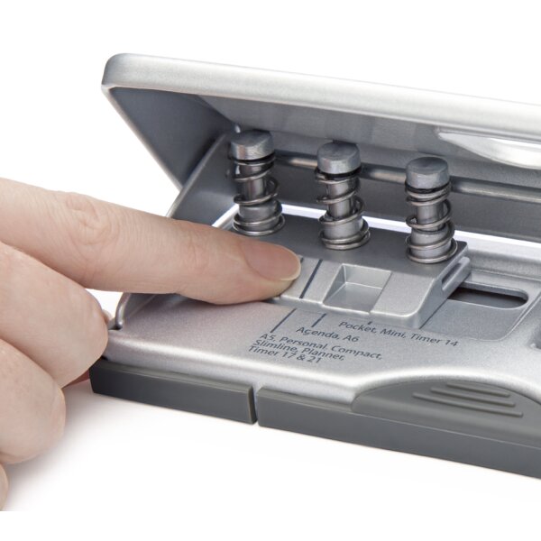 RAPESCO Mehrfachlocher für Terminplaner, silber