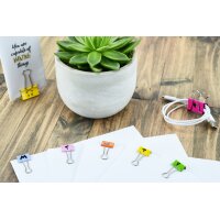 RAPESCO Pince double clip, (L)19 mm, rose,...