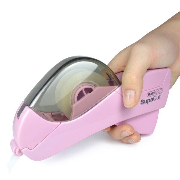 RAPESCO automatischer Klebefilm-Abroller SupaCut, rosa