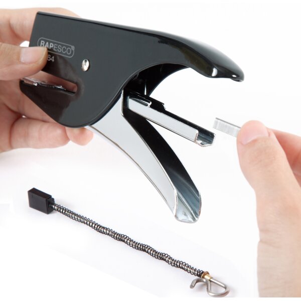 RAPESCO Heftzange SP-64 (6 4 & 21 4 mm), chrom weiss
