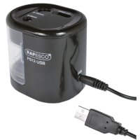 RAPESCO Elektrischer Doppel-Spitzer PS12-USB, hellblau
