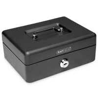 RAPESCO Caisse à monnaie, largeur: 300 mm, noir