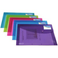 RAPESCO Dokumententasche, DIN A5, PP, farbig sortiert