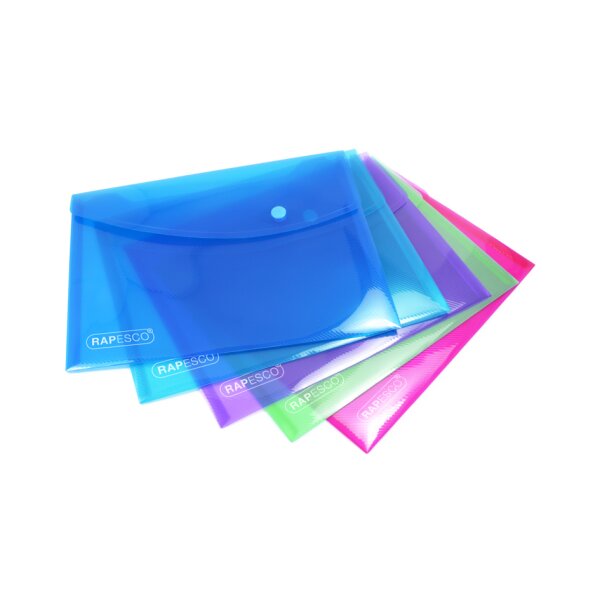 RAPESCO Dokumententasche, DIN A4+, PP, farbig sortiert