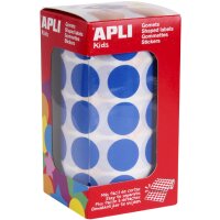 APLI Kids Sticker Creative "Rund", auf Rolle, blau